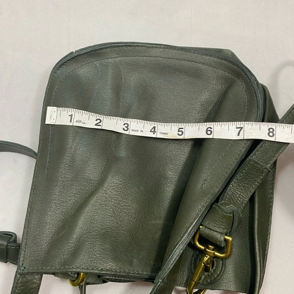 Madewell leather crossbody bag green - Picture 6 of 10